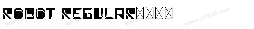 Robot Regular字体转换